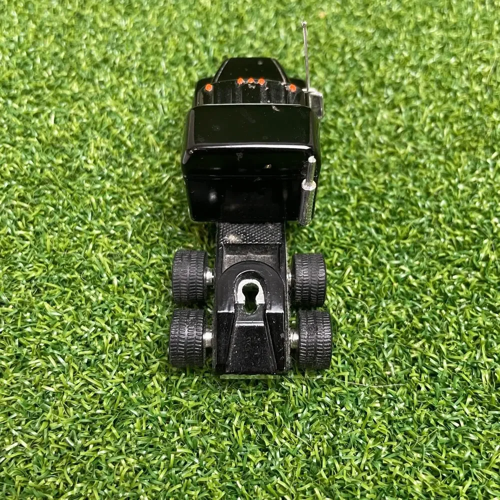 Vintage Matchbox Mack CH600 Black Diecast Tractor Trailer Toy